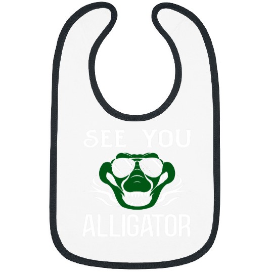 Alligator Pet See You Later Alligator for Men Women Crocodile Lover 1 Bibs