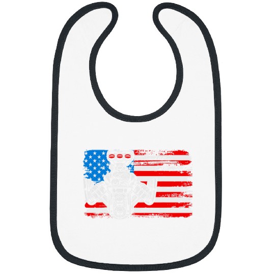 Horse Pet USA Flag Supercharger American Muscle Car Racing Horsepower Bibs