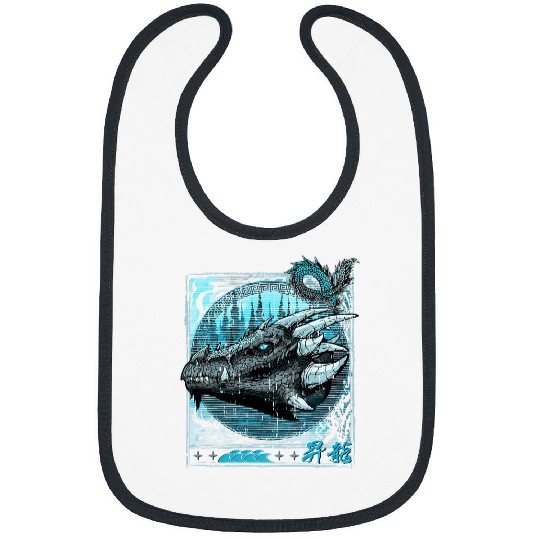 Dragon Pet Japanese Dragon Dragon Head Japanese Kanji Fantasy Bibs