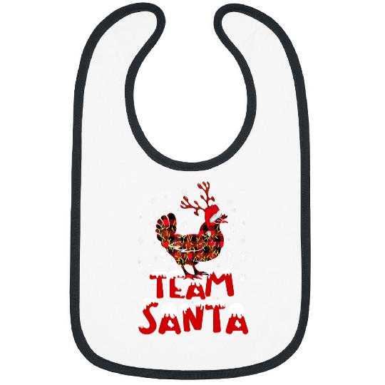 Chicken Pet Team Santa Christmas Hat Chicken Pajamas For Family Matching Bibs
