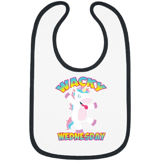Unicorn Pet Funny Unicorn Wednesdays Wacky Wednesday Bibs