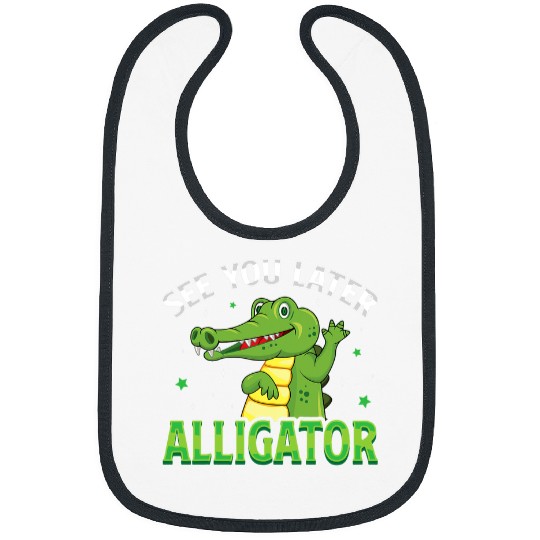 Alligator Pet See You Later Alligator Gator Crocodile Zoo Animal Lover8 Bibs