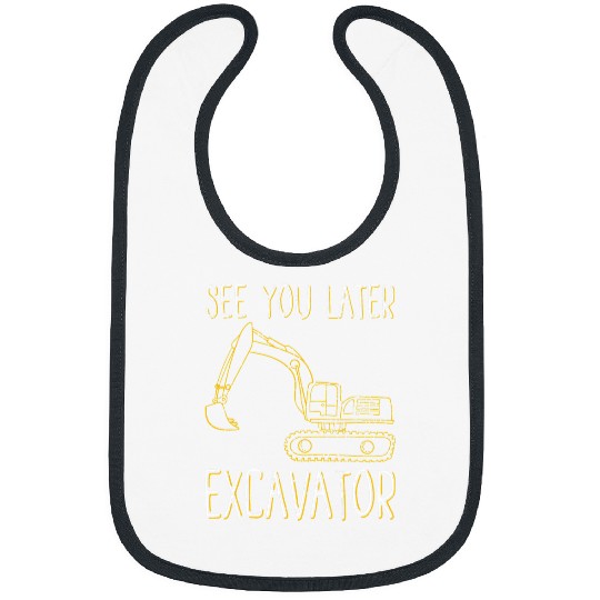 Excavator Fun Kids Construction Work Bibs
