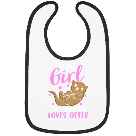 Otter Pet gift for wife fish otter sea otter 6 Bibs