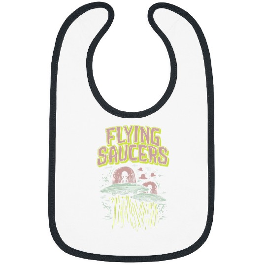 Aliens UFO Roswell Alien Flying Saucer I Want to Leave Bibs