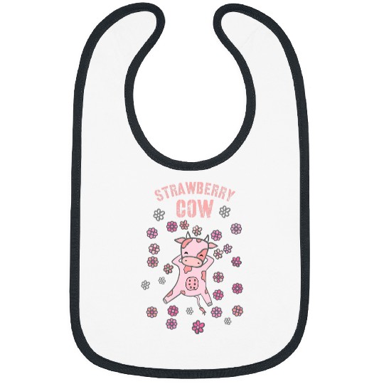 Cow Pet Strawberry Cow Design Kawaii CowGift for Bibs