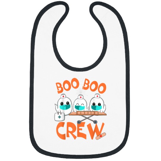 nurses Job Cute Boo Boo Crew Doctor Paramedic Emt nurses Halloween 3 Bibs