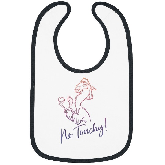 Llama Pet Dsny Emperors New Groove Llama No Touchy Graphic Bibs