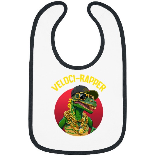 Dinosaur Pet VelociRapper Velociraptor Rapper Raptor Bibs