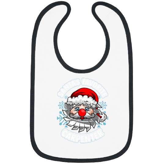 Woodworker Job Christmas Santas Favorite Carpenter Handyman Woodworker Bibs