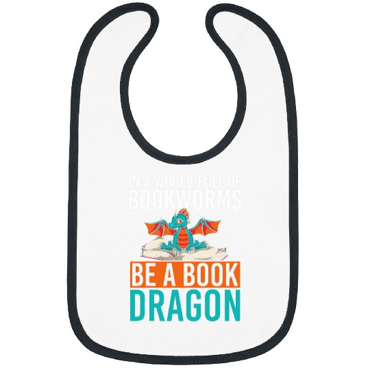Book Fun Fantasy Book Reading Bookworm Mythical Creature Book Dragon Bibs