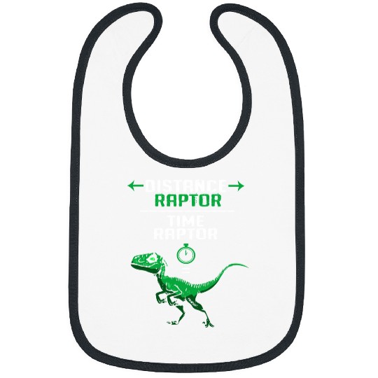 Dinosaur Pet Velociraptor Distance Velocity Time Raptor DinoDino Bibs