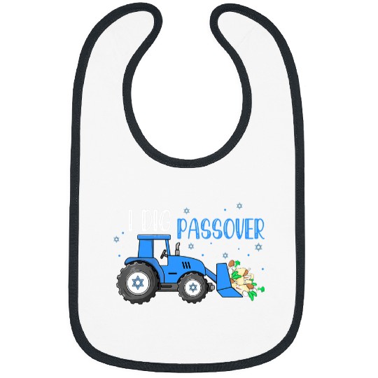 Tractor Fun driving I Dig Passover Pesach Matzah Tractor Jewish Toddlers Boys Bibs