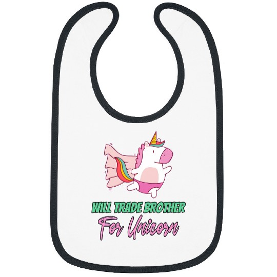 Unicorn Pet Family Siblings Pony Love Sister Trade Brother For Unicorn 8 Bibs
