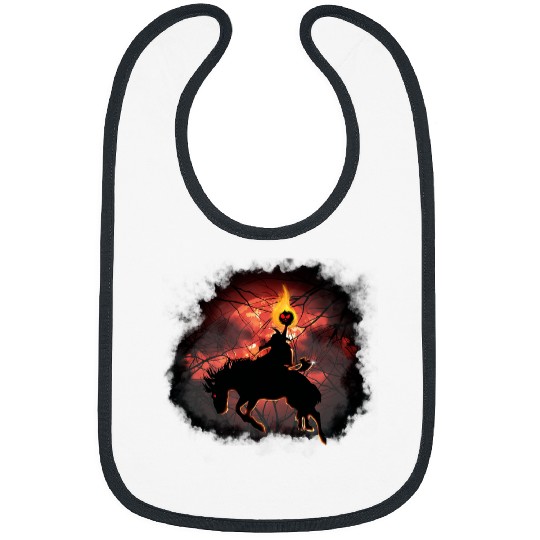 Horse Pet vintages Headless Horseman Classic Red Moon Sleepy Hollow Bibs
