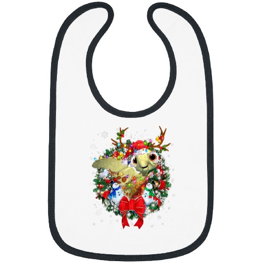 Turtle Pet Christmas Wreath Decoration Xmas Pajamas 28 Bibs