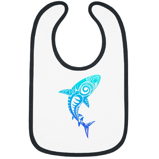 Shark Pet Culture Shark Symbol Blue Haka Kia Ora Dance New Zealand Bibs
