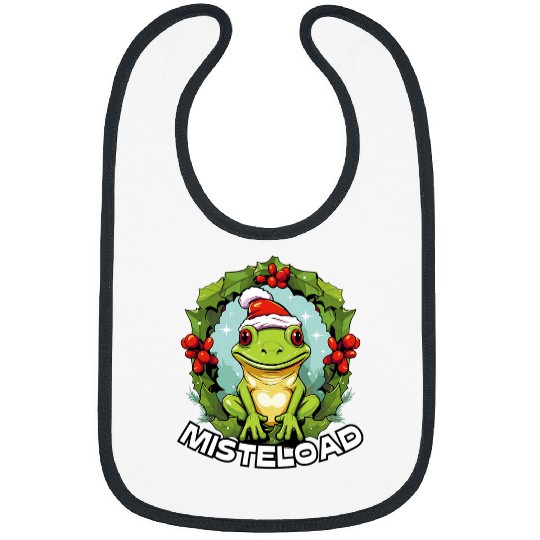 Frog Pet Christmas Merry xmass Frog Owner Amphibian Toad 11 Bibs