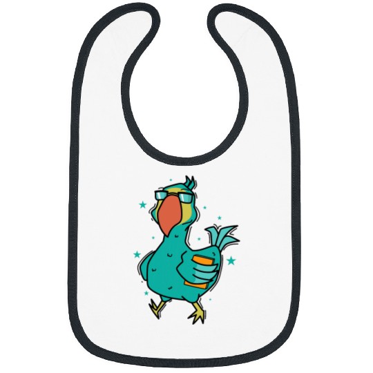 Book Fun Dodo with a Book Bird from Mauritius Bibs