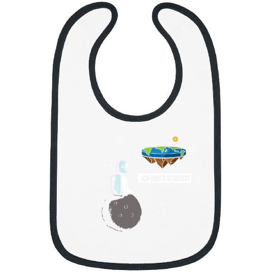 Astronaut Job on the Moon Flat Earth Society Flat Earth Theory Bibs