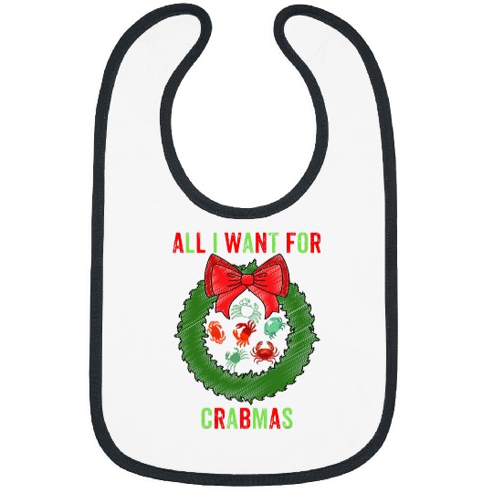 Fishing Fun Crabs FUNNY PERFECT CRAB LOVER CRABBING FISHING CHRISTMAS CRABS Bibs
