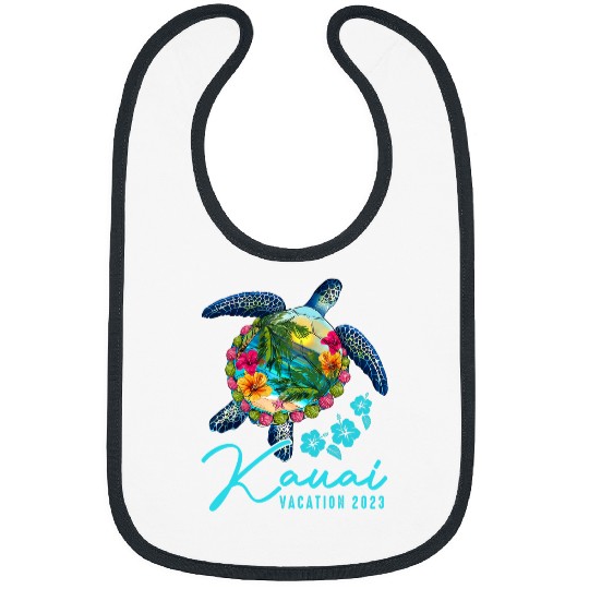 Turtle Pet Kauai Sea Turtle Hawaiian Family Vacation Group Bibs