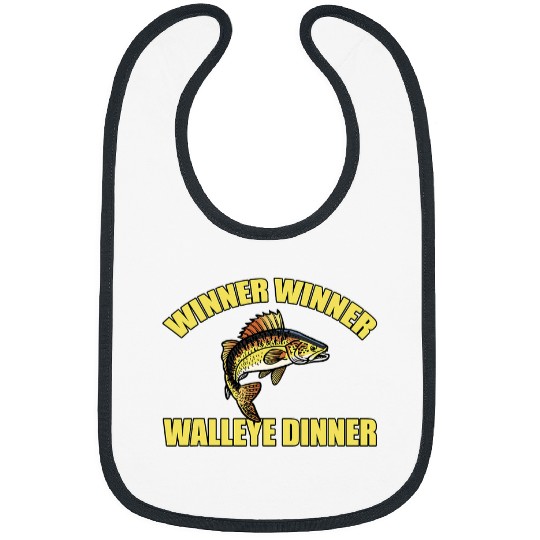 Fishing Fun Funny Walleye Fishing Costume Love Freshwater Fish Bibs