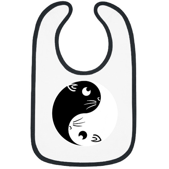 Gerbil Pet Yin Yang Feng Shui Ying Yang Bunny Black and White Gerbil 02 Bibs