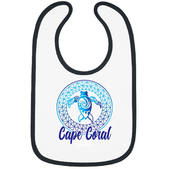 Turtle Pet Cape Coral Florida Souvenirs Save Sea Turtles Tribal Designs Bibs