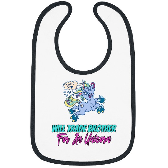 Unicorn Pet Family Siblings Pony Love Sister Trade Brother For Unicorn 1 Bibs