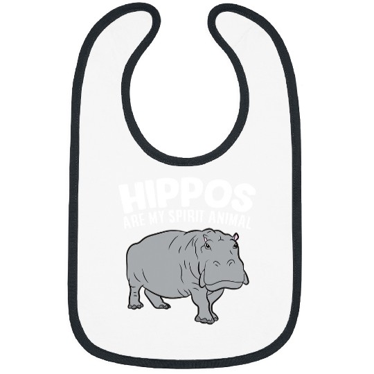 Hippo Pet Hippos Are My Spirit Animal Bibs