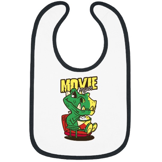 Dinosaur Pet Movie Night TRex Dino Movie Snack Watching Movies Popcorn Bibs