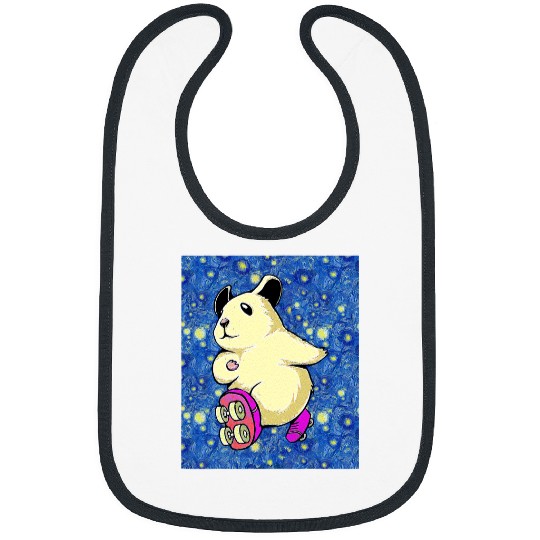 Hamster Pet Starry Night Cute Rollerskate Hamster Bibs