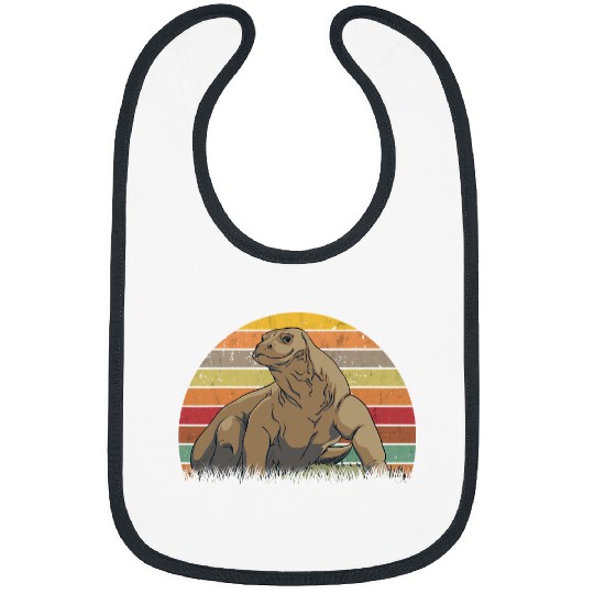 Komodo Pet Dragon Retro Monitor Lizard vintages5 Bibs