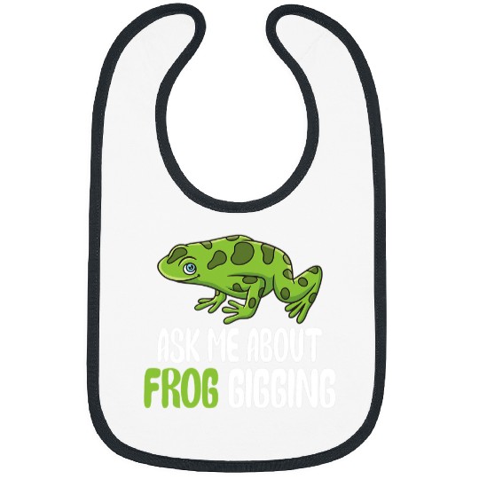 Frog Pet Catching Toad Hunting Design for a Bullfrog Hunter 7 Bibs