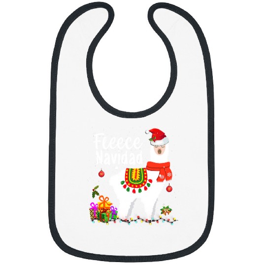 Llama Pet leece Feliz Navidad Llama Christmas Cute xmass Bibs