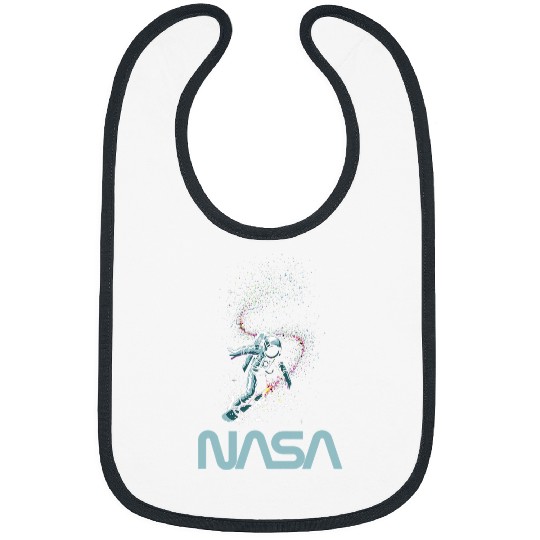 Astronaut Job NASA Astronaut surfing on stars Worm Cool Bibs