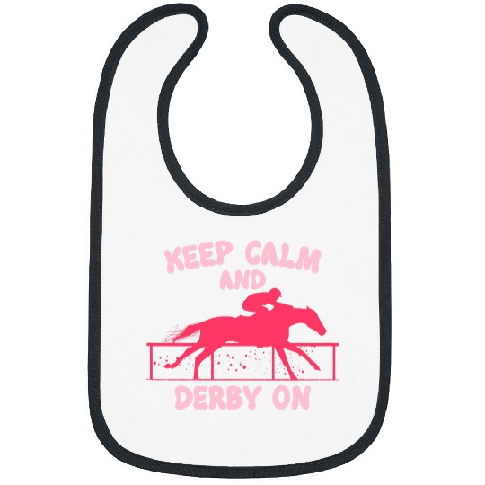 Horse Pet Cute Girls Horse Racing Race Derby Keep Calm Derby on Bibs