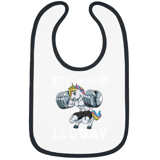 Unicorn Pet Never Skip Leg Day Unicorn Squat Fitness Bibs