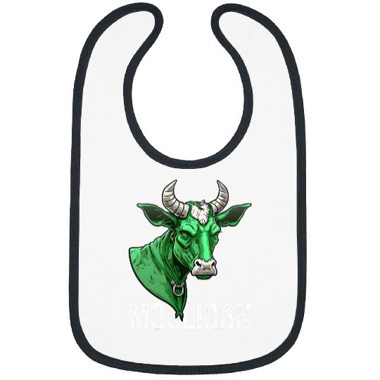 Cow Pet Funny St Patricks Day Hooligan Mooligan Cow St Paddy Party 03 Bibs