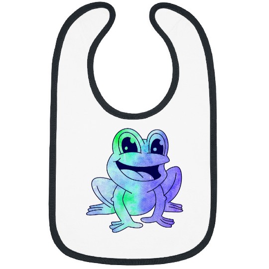 Frog Pet Colorful frog toad weather Bibs