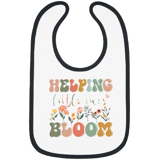 nurses Job Helping Little Ones Bloom NICU nurses Appreciation Bibs