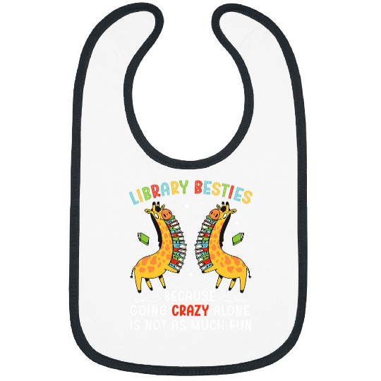 Library Besties School Librarian Funny School Librarians Bibs