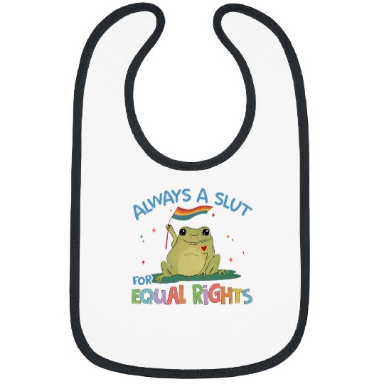 Frog Pet Funny Equal Rights Frog And Toad Say Gay Happy Pride Month Bibs