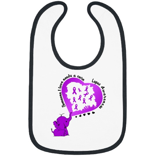 Elephant Mammal Lupus Warrior elephant lupus someone i love needs a cure Bibs