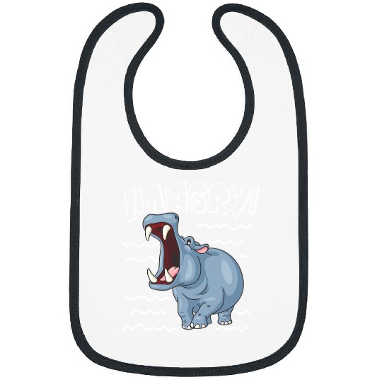 Hippo Pet Hangry Cute Hippo 251 Bibs