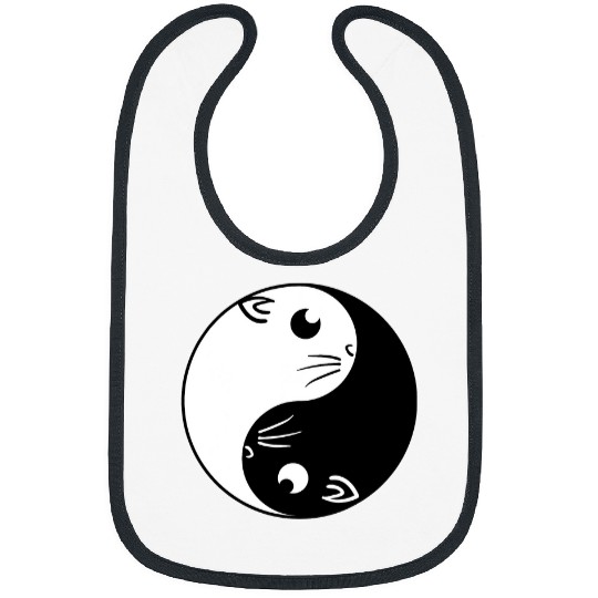 Gerbil Pet Yin Yang Feng Shui Ying Yang Bunny Black and White Gerbil Bibs