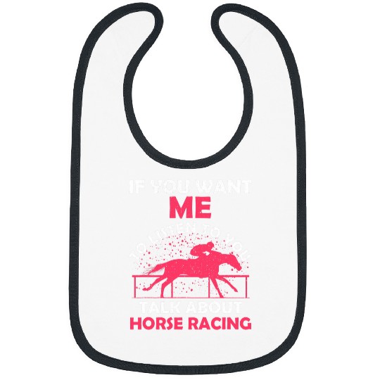 Horse Pet Cute Girls Horse Owner Lover Race I Fun Derby Racing Love Bibs