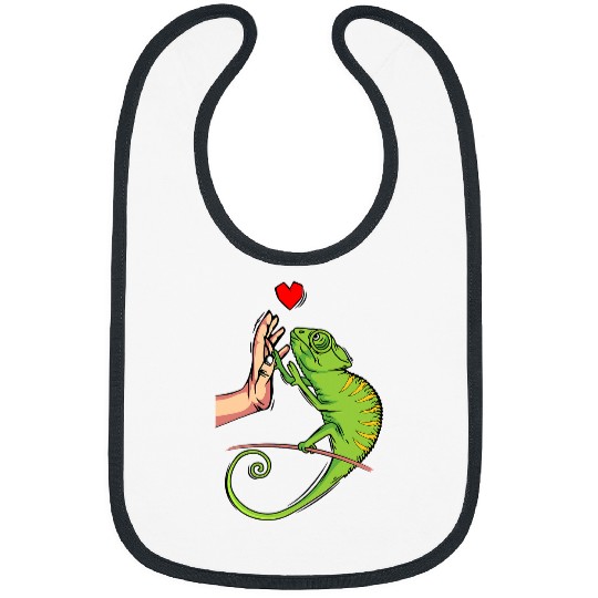 Chameleon Pet Lizard Women Girls Kids Bibs