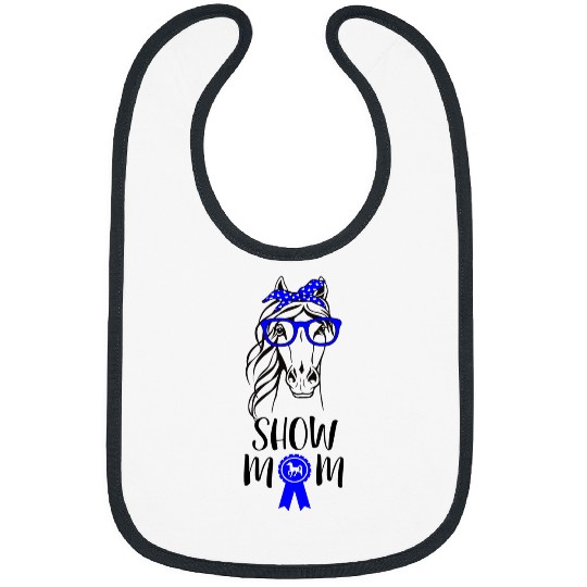 Horse Pet Cute Horse Show Mom Equestrian Western Horseback Riding Bibs